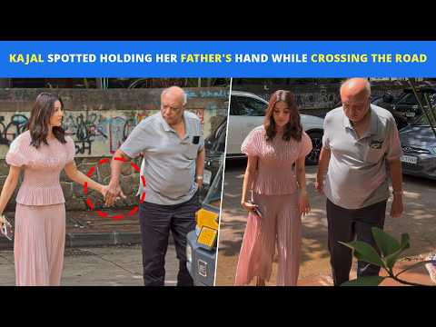 Father-Daughter Goals! Kajal Aggarwal Holds Her Father's Hand While Crossing The Road