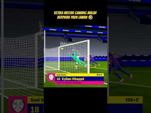 PEMAIN BOLA INI CETAK GOAL DIBANTU MISTAR GAWANG 😆😂 #football #funny #lucky