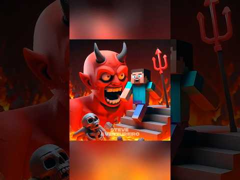 STEVE foi pro INFERNO!   #minecraft   #animação #ia #ai