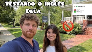 TESTANDO O INGLÊS DA MINHA ESPOSA (erros mais comuns no Brasil)