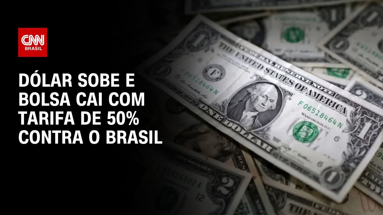 Dólar sobe e Ibovespa cai com tarifa de 50 contra o Brasil | BASTIDORES CNN