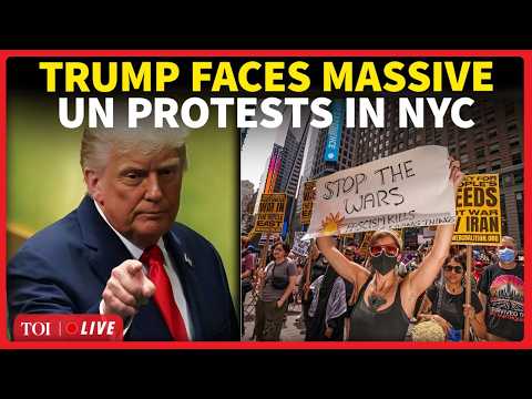 LIVE | Trump Hit With Massive Iran Protests During UN Speech; NYC Streets Get Chaotic