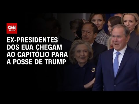 Ex-presidentes dos EUA chegam ao capitólio para a posse de Trump | CNN NA POSSE DE TRUMP