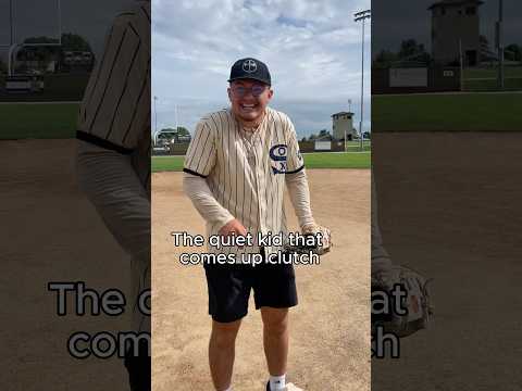 The quiet kid that comes up clutch | #baseball #content #skit #shorts