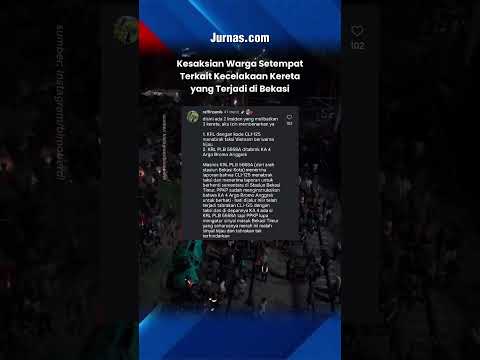 Kesaksian Warga Setempat terkait Kecelakaan Kereta di Bekasi Timur