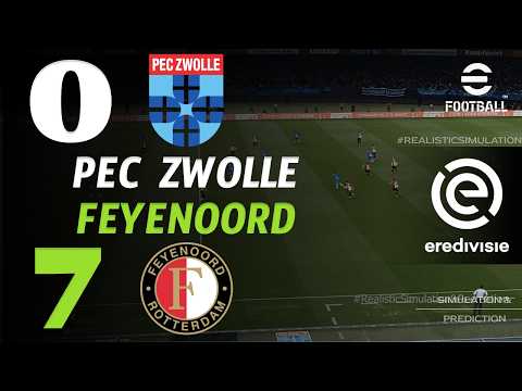 🔴 PEC Zwolle vs Feyenoord 0-7 | HIGHLIGHTS &amp; GOALS | Eredivisie 2026/27 – Live eFootball Simulation