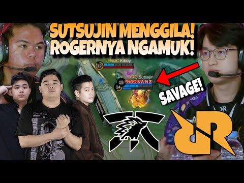 SUTSUJIN SAVAGE NGAMUK BANTAI ONIC PAKE ROGER !!! RRQ VS ONIC MATCH 1 - MPL S14