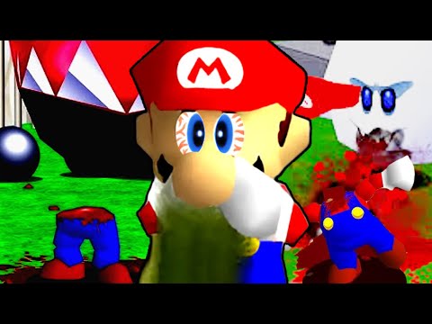 El MARIO 64 PROHIBIDO es DEMACIADO EXTREMO! 🔴 / SUPER MARIO 64 GORE HARD MOD #2