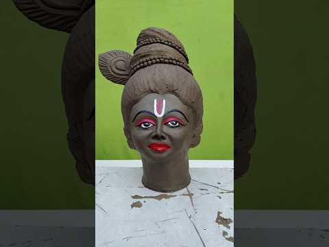 hu ru ru ru rajasthani song🙏hu ru ru ru song status🚩krishna murti making at home🙏laddu gopal#shorts