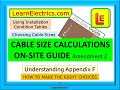 Electrical Installation and Derating Factors