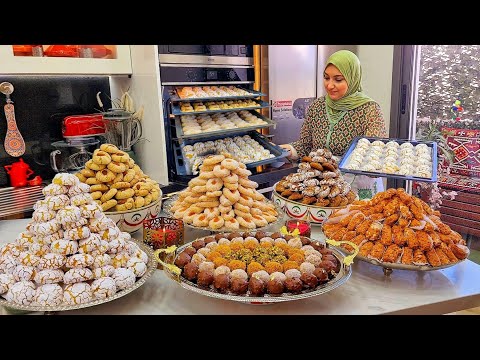 حلوة تنسيك في الاخرى حلويات العيد 2026 ريشبوند غريبة سميدة كوك مشققة بهلة حلوة الفرماج معلكة الكركاع