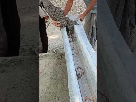 readymade cement pole making process #shorts