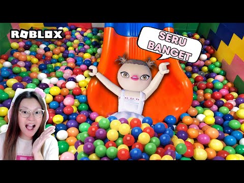 Naik Perosotan Tertinggi Ke Kolam Mandi Bola Raksasa ?!! [Roblox Indonesia]