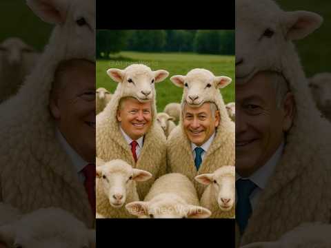 🐑😂Trump & Bibi Failing the Sheep  🐶🤡  #Trump#Netanyahu#putin#Khamenei#usa#iran#Russia