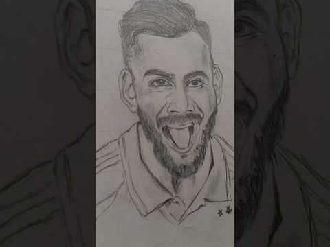 Virat Kohli😍 drawing#viral#cricket #drawing #art #sketch #viratkohli#youtubeshorts #trending #shorts