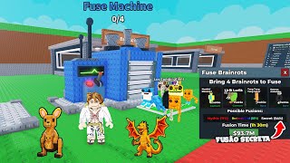 FIZ A FUSÃO SECRETA DO ROUBE UM BRAINROT - ROBLOX