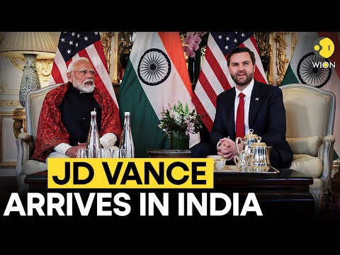 U.S Vice President JD Vance arrives at AFS Palam | Usha Vance | New Delhi | India | PM Modi