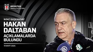 İkinci Başkanımız Hakan Daltaban Açıklamalarda Bulunuyor | Canlı Yayın