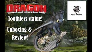How To Train Your Dragon Beast Kingdom Toothless Statue Unboxing & Review!