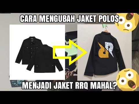 Lukis jaket polos jadi jaket RRQ yang mahal?😱 #rrq