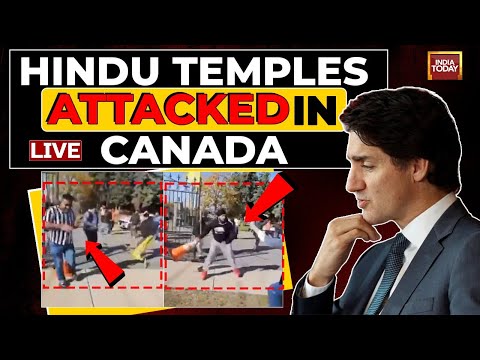 LIVE | Pro-k Mob Attacks Devotees At Hindu Temple In Canada | EAM S Jaishankar Slams Canada