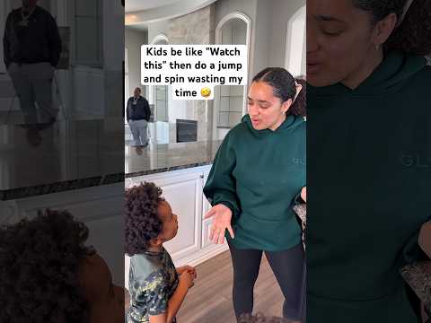 Kids be like "Watch this" then do a jump and spin wasting my time 🤣 #shorts