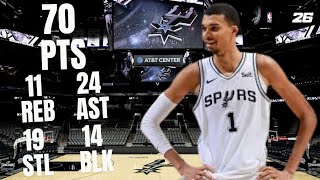 WEMBY SCORES A CRAZY QUINTUPLE DOUBLE!