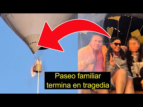 Terror en el cielo: globo se incendia en pleno vuelo