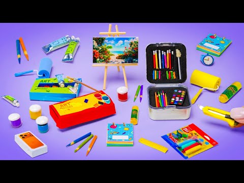 DIYミニ学用品！ 子供向けの小さな新学期工作 🎨🎒