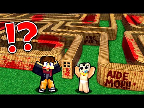 PIÉGER dans un LABYRINTHE ENSANGLANTER sur Minecraft !