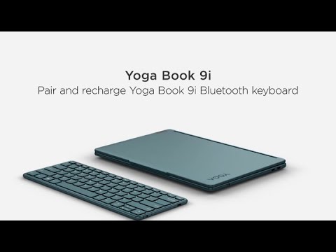 Pair and recharge Lenovo Yoga Book 9i (2023) Bluetooth keyboard