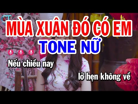 Karaoke Mùa Xuân Đó Có Em Tone Nữ ( Bm ) Nhạc Sống Mới || Karaoke Tuấn Kiệt