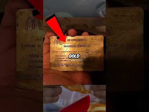 The Forgotten McDonalds GOLD Card 🍟💳