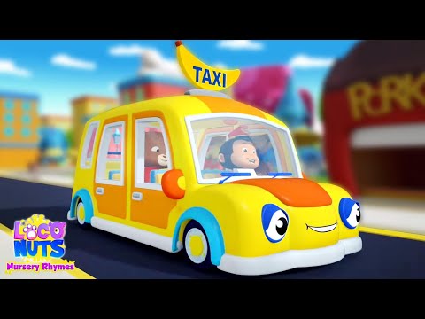 Wheels On The Taxi Go Round And Round, Vehicle Songs and Rhymes for Kids