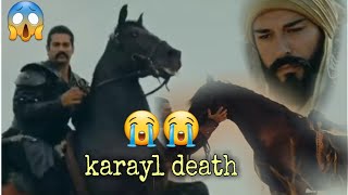 karayl death scene  osman ghazi sade  😢 kurulus osman season 3 karayl death