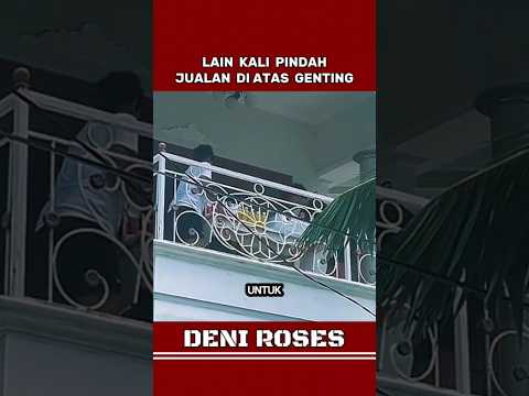 KAKAK INI NEKAT BUKA JUALAN DI ATAS GENTING #viralvideo