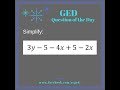 Simplifying Algebraic Expressions