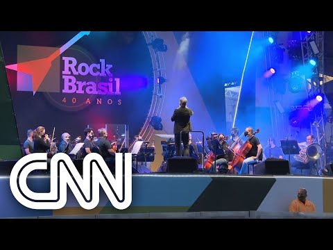 Chuva esvazia primeiro dia do festival Rock Brasil 40 anos no Rio de Janeiro | CNN Domingo