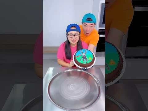 The deer in 99 nights in the forest cake ice cream challenge!🍨 #littledebbie by Ethan Funny Family