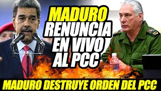CUBA CASTRISMO PIERDE A MADURO SE R1NDE EN VIVO