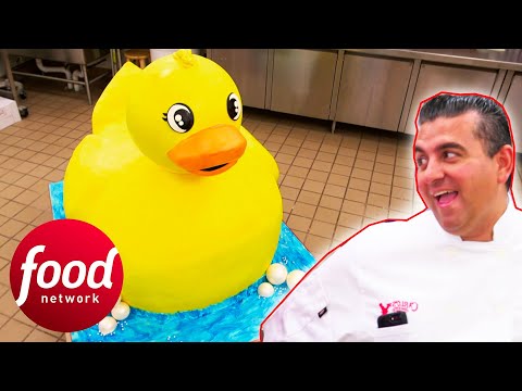 "I Can't Even Believe That's A Cake!"  Buddy Makes The Biggest Rubber Ducky Cake | Cake Boss