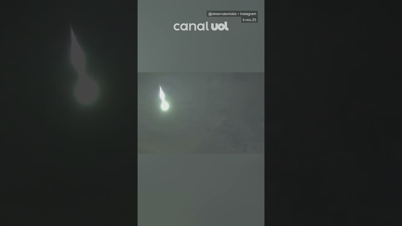 Meteoro ‘explode’ e causa clarão no céu de Minas Gerais; veja vídeo