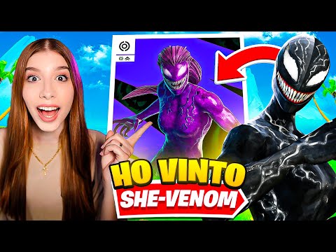 VINCO LA SKIN SEGRETA di SHE-VENOM nel TORNEO UFFICIALE DI FORTNITE!  FORTNITE ITA