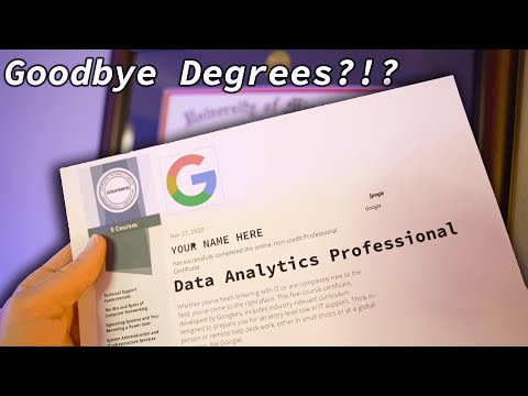 Become a DATA ANALYST with NO degree?!? The Google Data Analytics Professional Certificate