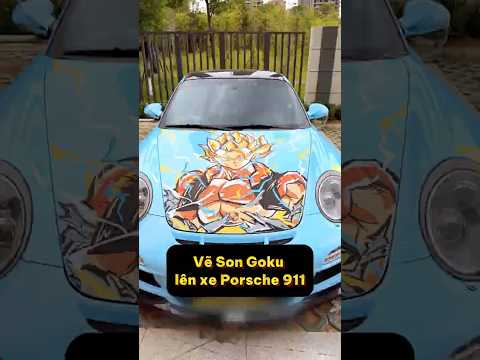 Vẽ bậy lên xe người lạ #7: Vẽ nhầm Gogeta lên xe Porsche 911 của gái xinh #painting #vetranh
