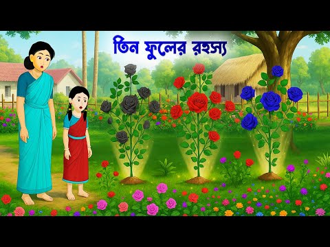 🌷🌼🌹 তিন ফুলের রহস্য 🌺 | Tin Phuler Rohossho | Rupkothar Bangla Cartoon | Golpo Konna