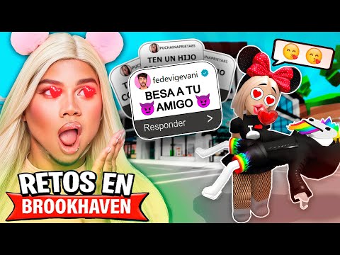 cumpliendo RETOS en brookhaven 🏡 Roblox | Mia Plumones