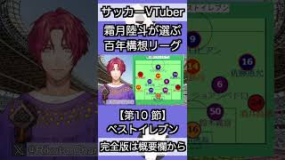 【百年構想リーグ】第10節のベストイレブン【霜月陸斗/VTuber】#shorts