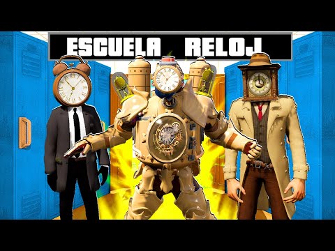 ENTRO EN LA ESCUELA DE CLOCKMAN EN GTA 5 !! (Skibidi Toilet mod)