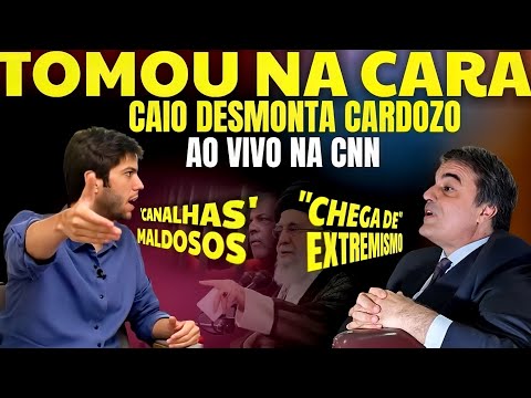 TOMOU NA CARA!! Caio DESMONTA CARDOZO AO VIVO NA CNN após DESTRUIR narrativas do esquerdista